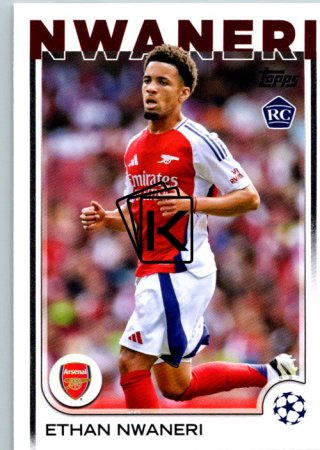fotbalová kartička 2024-25 Topps UEFA Club Competitions Flagship 158 Ethan Nwaneri RC Arsenal FC