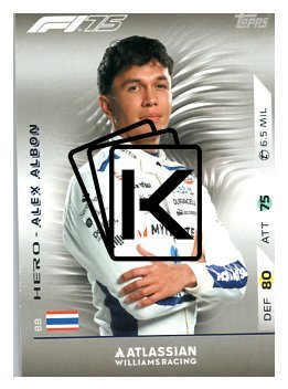 2025 Topps Turbo Attax F1 Williams Racing  88	Alex Albon