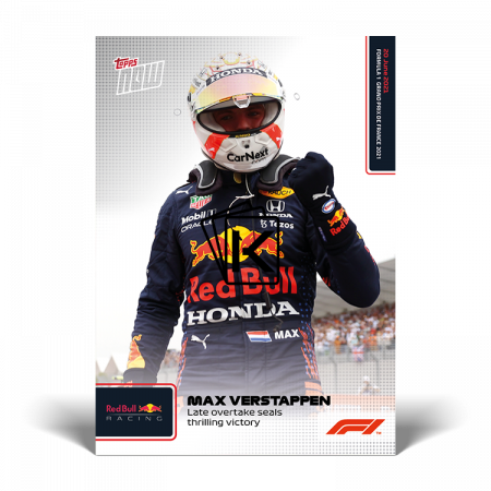 kartička Formule 1 Topps Now 2021 020 Max Verstappen RedBull