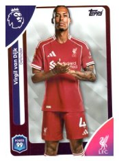 fotbalová kartička 2025-26 Topps  Premier League 165 Virgil van Dijk (Liverpool)