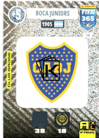 fotbalová karta Panini Adrenalyn XL FIFA 365 2021 Logo 10 Boca Juniors