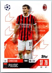 fotbalová kartička 2024-25 Topps Match Attax UEFA Club Competitions 314 Christian Pulisic (AC Milan)