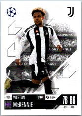 fotbalová kartička 2024-25 Topps Match Attax UEFA Club Competitions 324 Weston McKennie (Juventus)