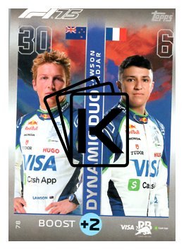 2025 Topps Turbo Attax F1 VCARB  78	Liam Lawson / Isack Hadjar