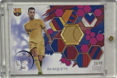relic karta Topps FC Barcelona Team Set Sergio Busquets FC Barcelona Relic 35/99