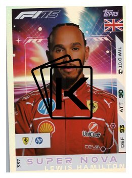 2025 Topps Turbo Attax F1 Scuderia Ferrari Supernova 337 Lewis Hamilton