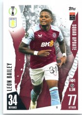 2023-24 Topps Match Attax EXTRA UEFA Club Competition Squad Update 10 Leon Bailey (Aston Villa)