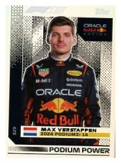2025 Topps Turbo Attax F1 Oracle Red Bull Racing  Podium Power 329 Max Verstappen