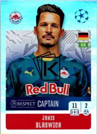 2024-25 Topps Champions League 444 Janis Blaswich (FC Salzburg)