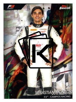 2024 Topps Finest F1 Common 53 Sebastián Montoya – F3 – Campos Racing