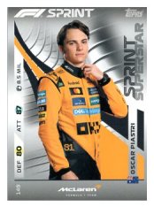 2025 Topps Turbo Attax F1  McLaren Sprint Superstars  149 Oscar Piastri