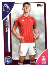 fotbalová kartička 2025-26 Topps  Premier League 242 Ryan Yates (Nottingham Forest)