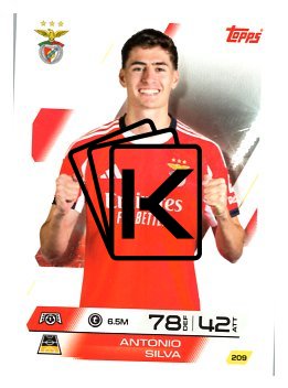 fotbalová kartička 2025-26 Topps Match Attax UCC 209 Antonio Silva (SL Benfica)