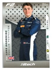 2025 Topps Turbo Attax F1 Hitech TGR F2 Podium Perfections HP 216 Luke Browning