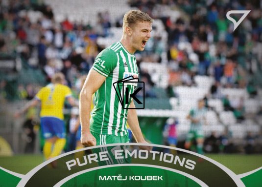 fotbalová kartička 2021-22 SportZoo Fortuna Liga Serie 2 Pure Emotions PE-05 Matěj Koubek Bohemians Praha
