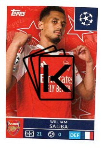 2025-26 Topps Champions League Arsenal FC 59 William Saliba