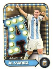 fotbalová kartička 2026 Topps Name in Lights 29 Julián Álvarez (Argentina)