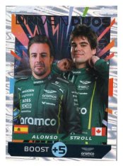 2025 Topps Turbo Attax F1 Aston Martin Driven Duos JB9 Alonso/Stroll