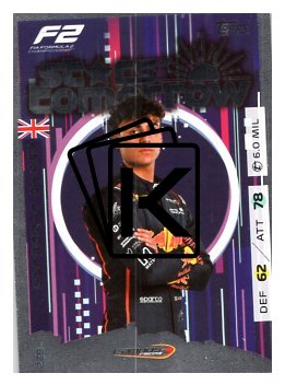 2025 Topps Turbo Attax F1 Campos Racing Stars of Tomorrow HP 238 Arvid Lindblad