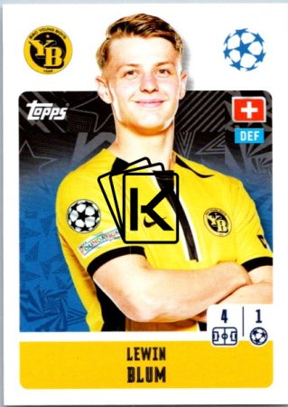 2024-25 Topps Champions League 436 Lewin Blum (BSC Young Boys)
