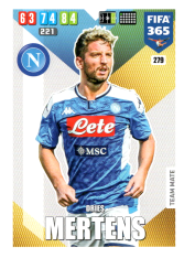 Fotbalová kartička Panini Adrenalyn XL FIFA 365 - 2020 Team Mate 279 Dries Mertens SSC Neapol