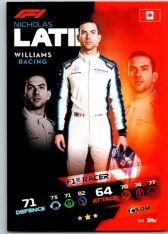 2021 Topps Formule 1 Turbo Attax 94 Nicholas Latifi Williams Racing