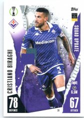 2023-24 Topps Match Attax EXTRA UEFA Club Competition Squad Update 39 Cristiano Biraghi (ACF Fiorentina)