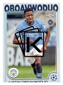 fotbalová kartička 2024-25 Topps Chrome Refractor 144 - Justin Oboavwoduo RC
