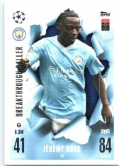 2023-24 Topps Match Attax EXTRA UEFA Club Competition Breakthrough Ballers 217 Jeremy Doku (Manchester City)
