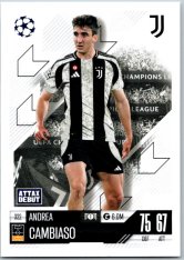 fotbalová kartička 2024-25 Topps Match Attax UEFA Club Competitions 322 Andrea Cambiaso (Juventus)  -  Attax Debut