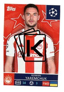 2025-26 Topps Champions League   Olympiacos 337 Roman Yaremchuk