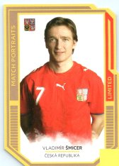 fotbalová kartička 2022 Pro Arena Repre v srdcích Match Portraits Gold MP11 Vladimír Šmicer