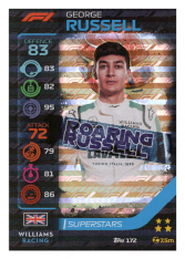 2020 Topps Formule 1 Turbo Attax 172 Race Superstar George Russel Williams