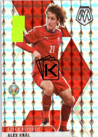 Fotbalová kartička 2020 Panini Mosaic 27 Alex Král Silver Prizm Česká Republika