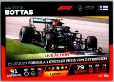 2021 Topps Formule 1 Turbo Attax Live Action 133 Valtteri Bottas Mercedes
