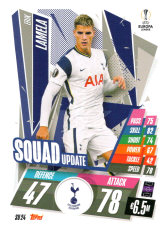 fotbalová kartička 2020-21 Topps Match Attax Champions League Extra Squad Update SU24 Erik Lamela Tottenham Hotspur