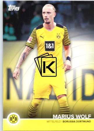Fotbalová kartička 2021-22 Topps Borrusia Dortmund BVB MW Marius Wolf