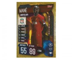 Fotbalová kartička 2019-2020 Topps Match Attax Champions League Sadio Mane Hattrick Hero HH 3