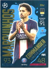 Fotbalová kartička 2022-23 Topps Match Attax UCL Limited Edition Commander LECO3 Marquinhos PSG