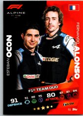 2021 Topps Formule 1 Turbo Attax 51Esteban Ocon Fernando Alonso Alpine F1