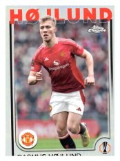 fotbalová kartička 2024-25 Topps Chrome Refractor 184 - Rasmus Hojlund