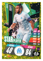 fotbalová kartička Topps Match Attax Champions League 2020-21 Star Player SP4 Dimitri Payet - Olympique de Marseille