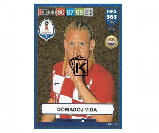 Fotbalová kartička Panini FIFA 365 – 2019 Heroes 362 Domagoj Vida (Croatia)