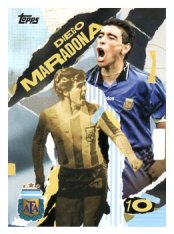 fotbalová kartička 2024-25 Topps Argentina Bookends 41 Diego Maradona
