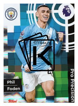 fotbalová kartička 2025-26 Topps  Premier League - Pro Precision 411 Phil Foden (Manchester City)