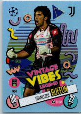fotbalová kartička 2024-25 Topps Match Attax UEFA Club Competitions Vintage Vibes Legend 429 Gianluigi Buffon (Juventus)