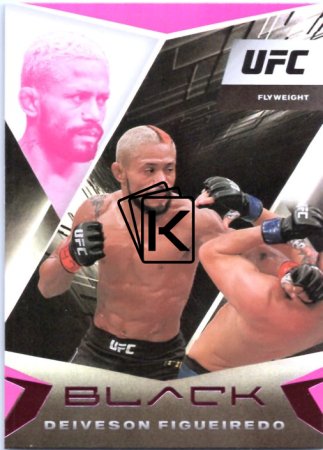 2021 Panini Chronicles UFC Black 107 Deivenson Figueiredo Pink Paralell