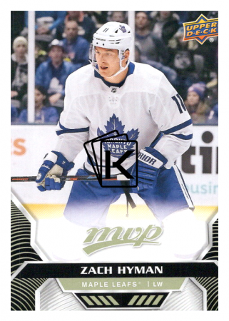 2020-21 UD MVP 196 Zach Hyman - Toronto Maple Leafs