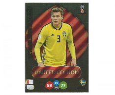 Fotbalová kartička Panini Adrenalynl XL World Cup Russia 2018 Limited Edition Viktor NillsonLindelof