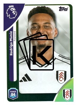 fotbalová kartička 2025-26 Topps  Premier League 158 Rodrigo Muniz (Fulham)